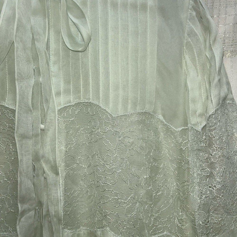 Roberto Cavalli Light Green Long Sleeve Dress - Picture 6 of 8